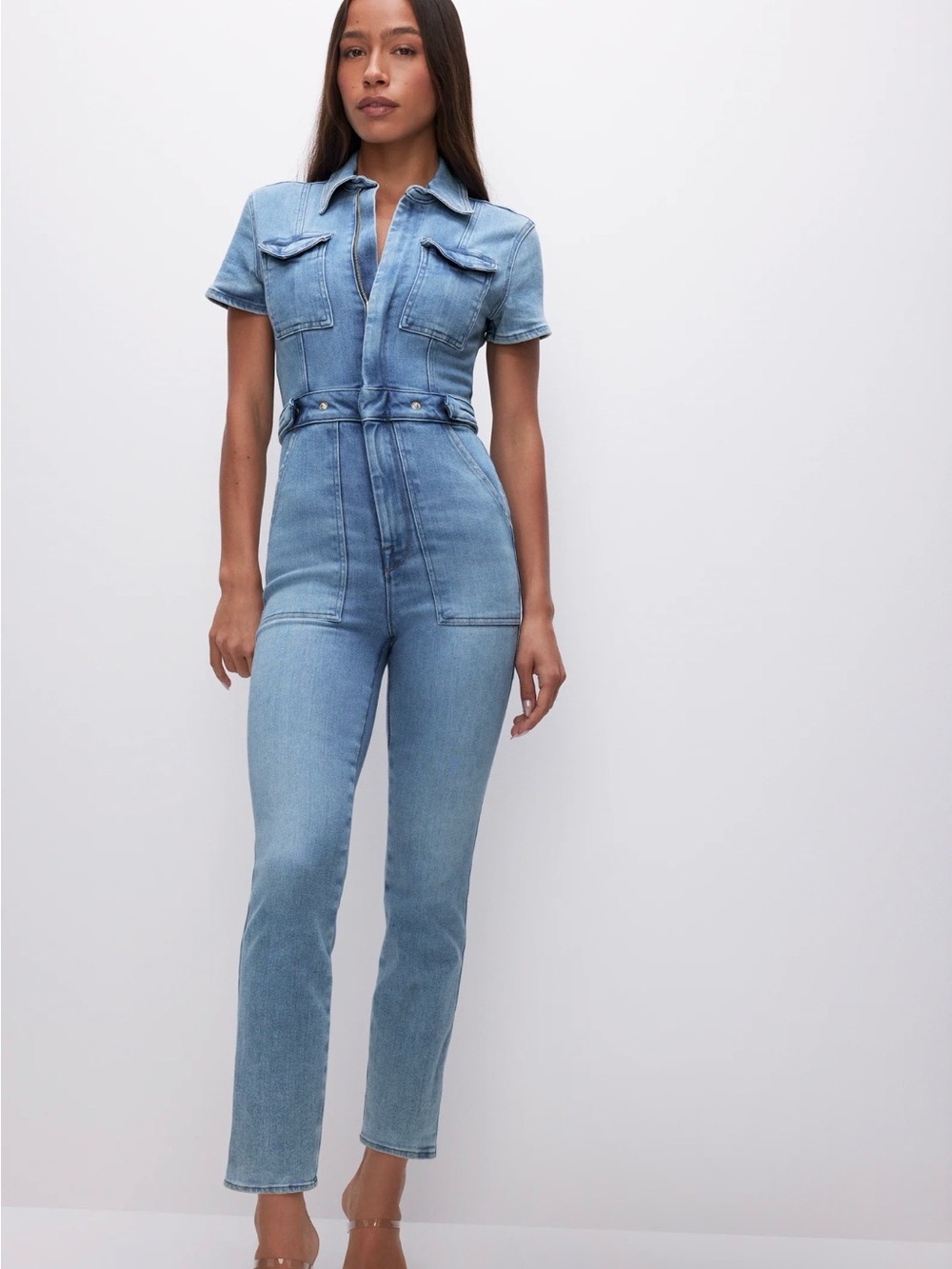 Women’s Good American Fit for Success Denim jumpsuit size women’s 3.